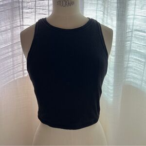 Klassy Network high neck black tank top